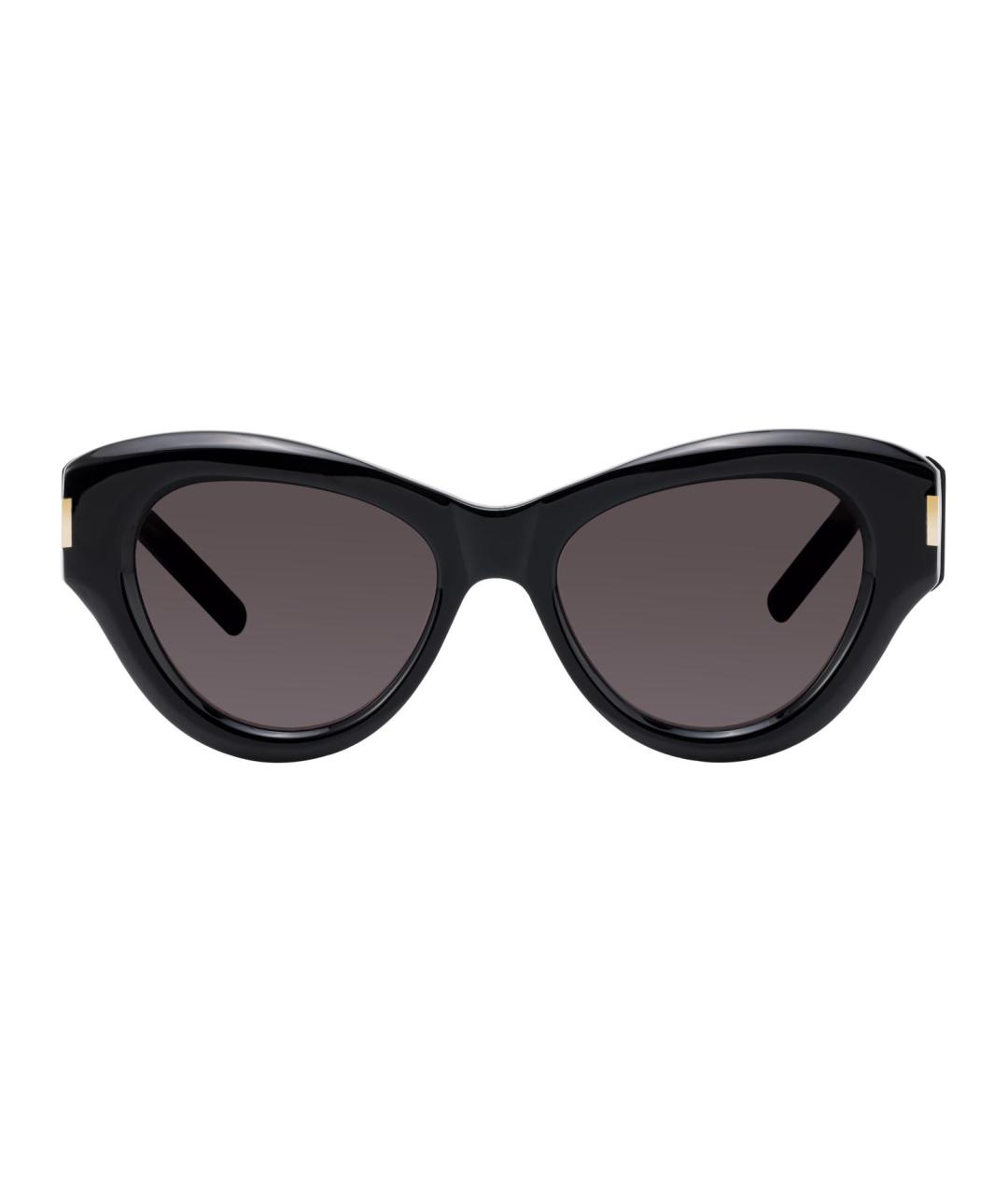 SAINT LAURENT Черные пластиковые солнцезащитные очки, фото 2