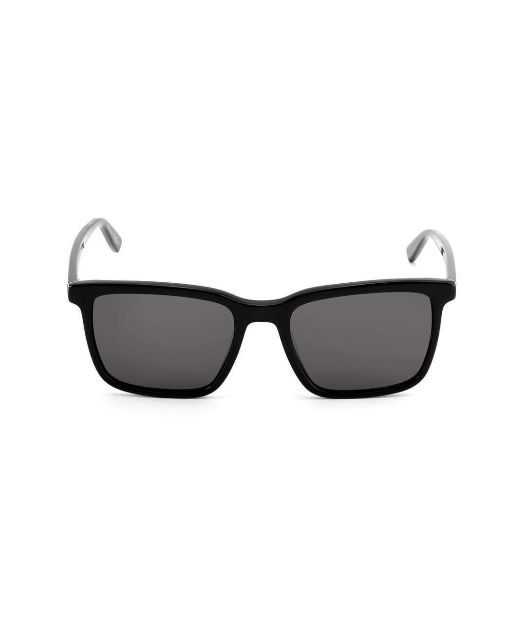 SAINT LAURENT Черные пластиковые солнцезащитные очки, фото 2