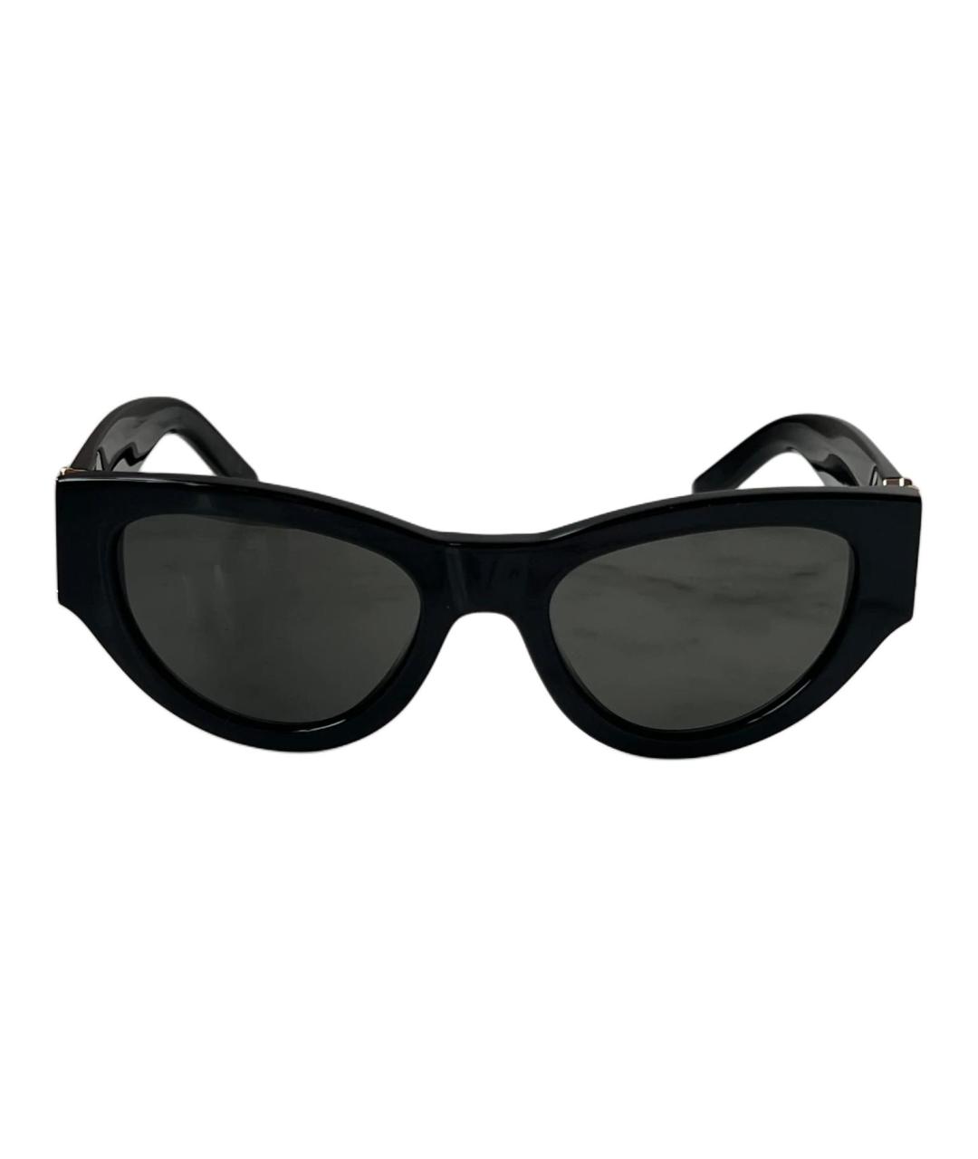 SAINT LAURENT Черные пластиковые солнцезащитные очки, фото 2