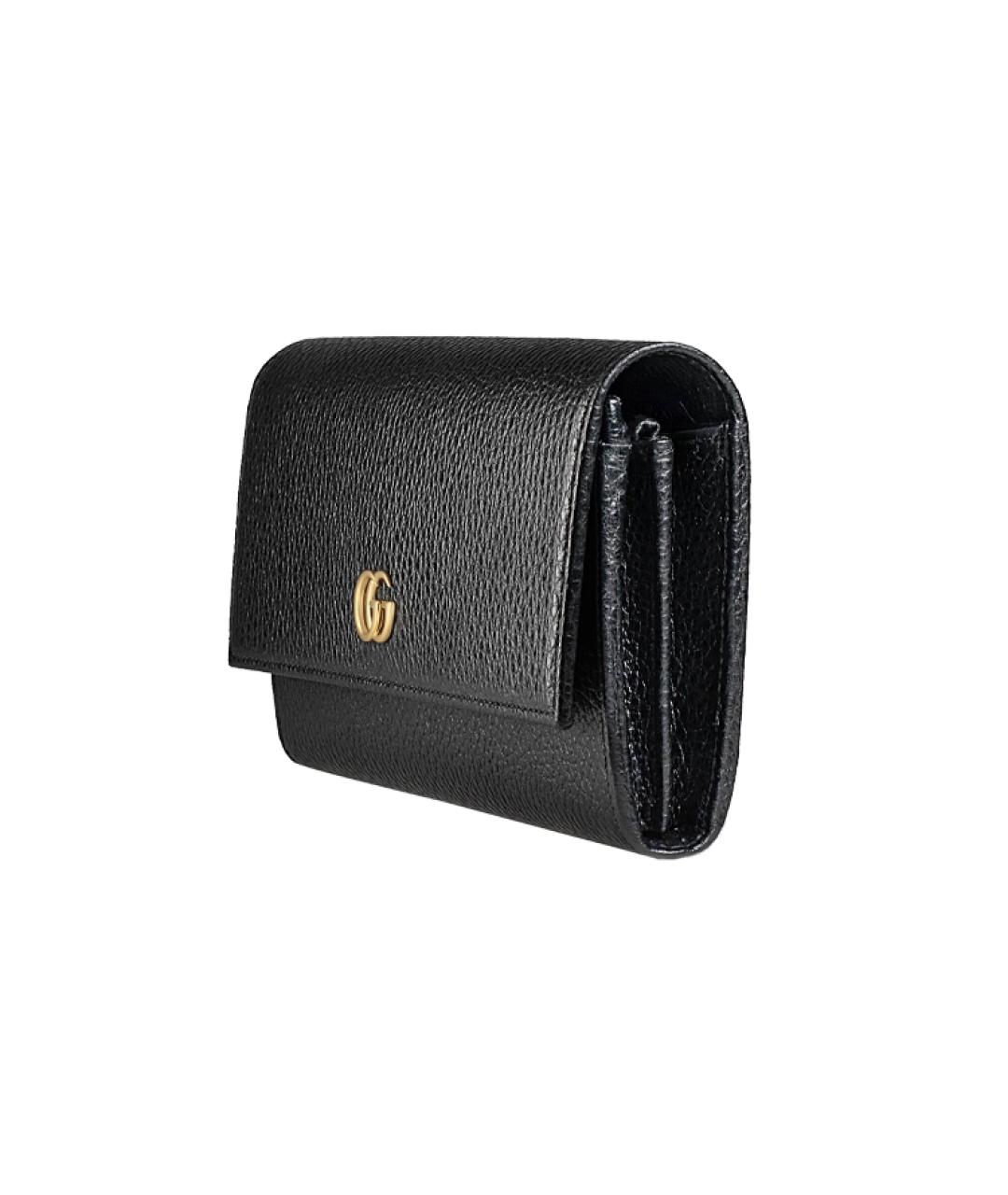 GUCCI Черный кожаный кошелек, фото 2