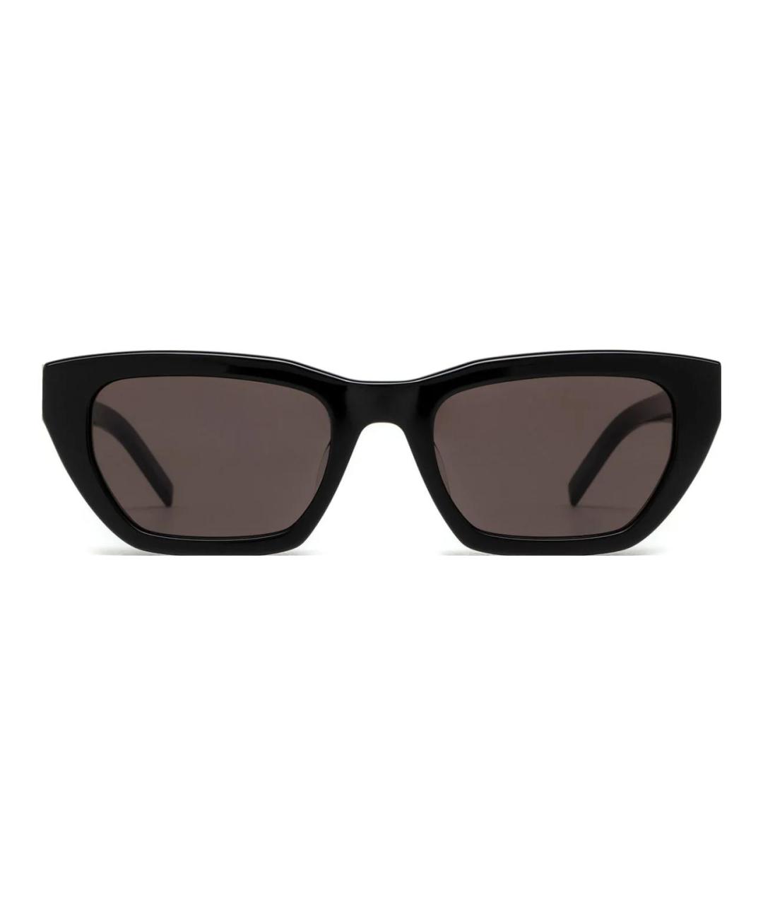SAINT LAURENT Черные пластиковые солнцезащитные очки, фото 3