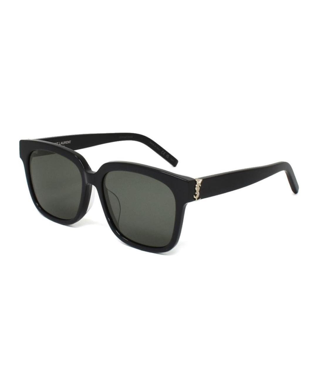 SAINT LAURENT Черные пластиковые солнцезащитные очки, фото 1