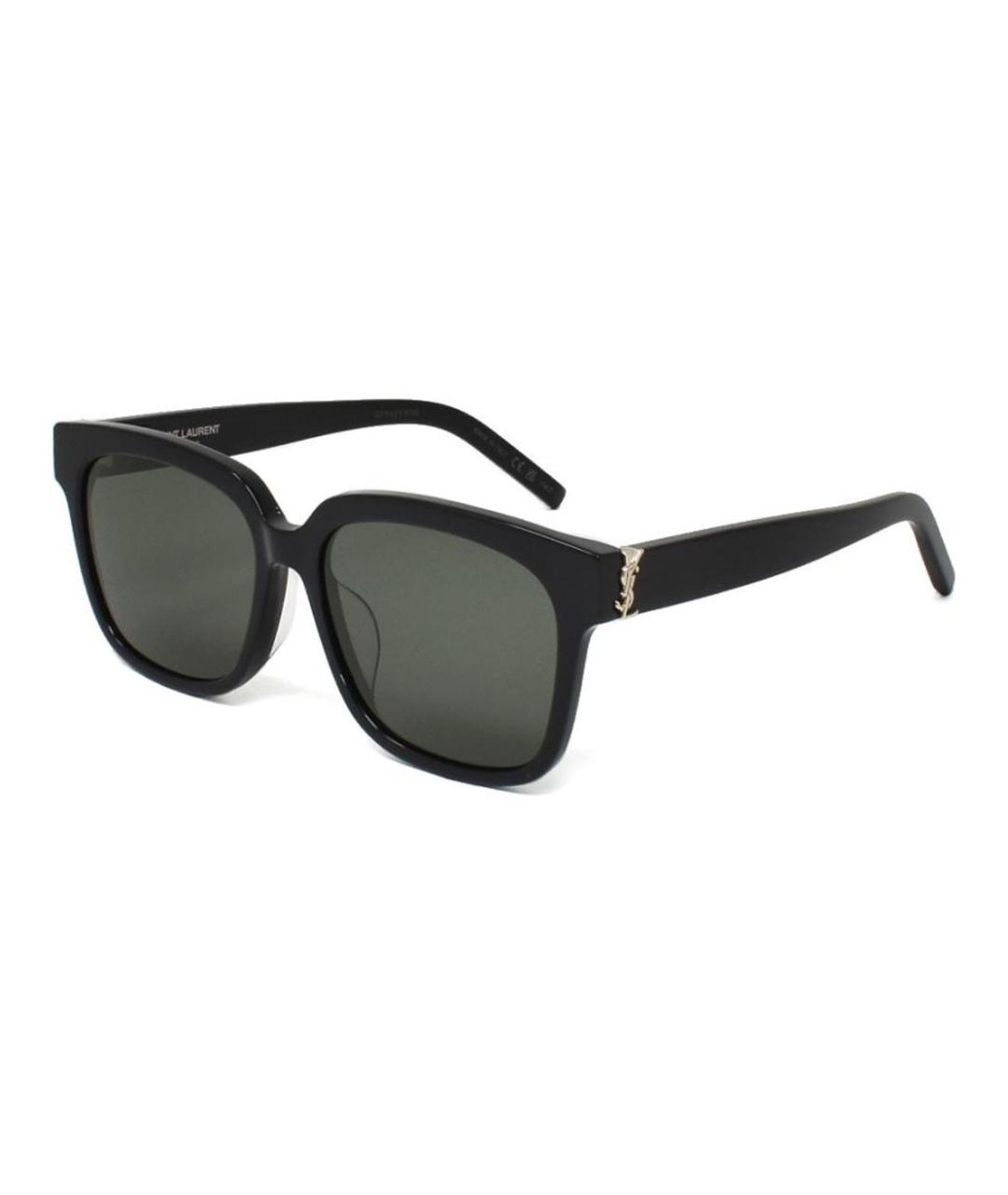 SAINT LAURENT Черные пластиковые солнцезащитные очки, фото 4