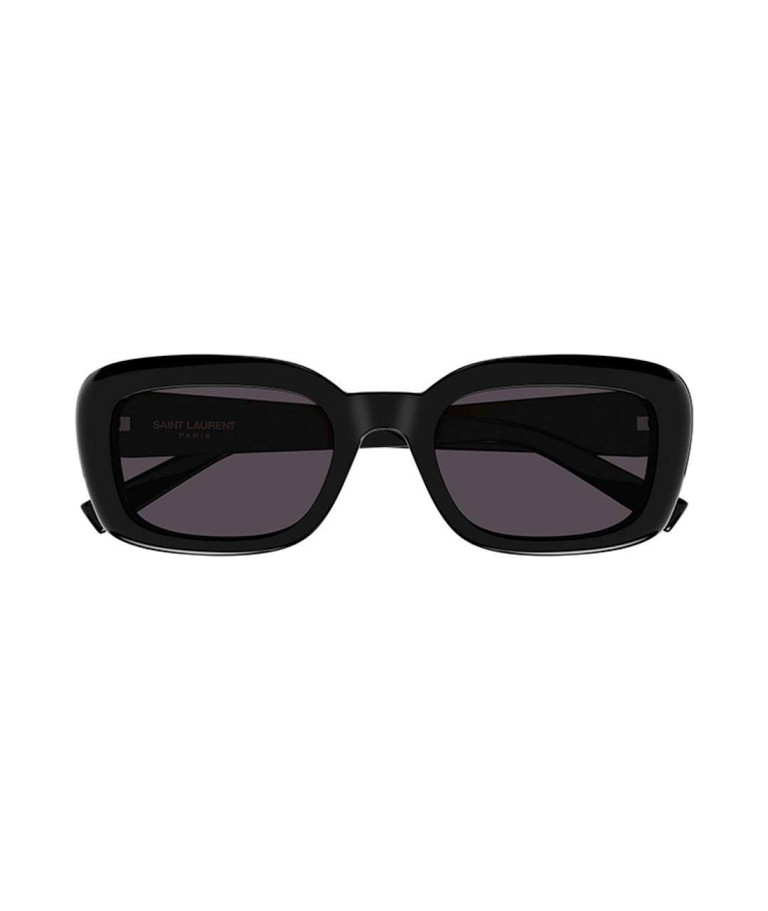 SAINT LAURENT Черные пластиковые солнцезащитные очки, фото 2