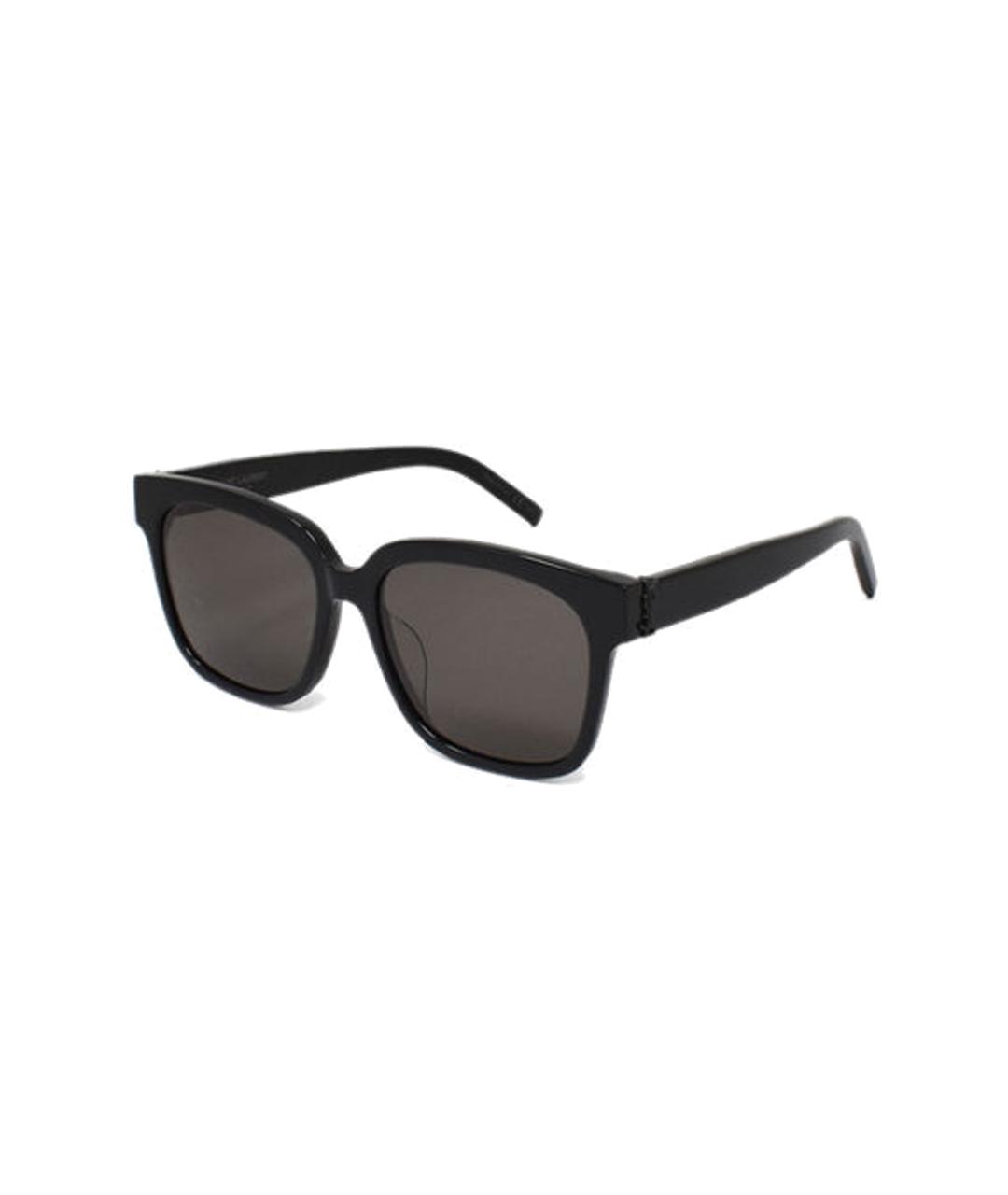 SAINT LAURENT Черные пластиковые солнцезащитные очки, фото 1