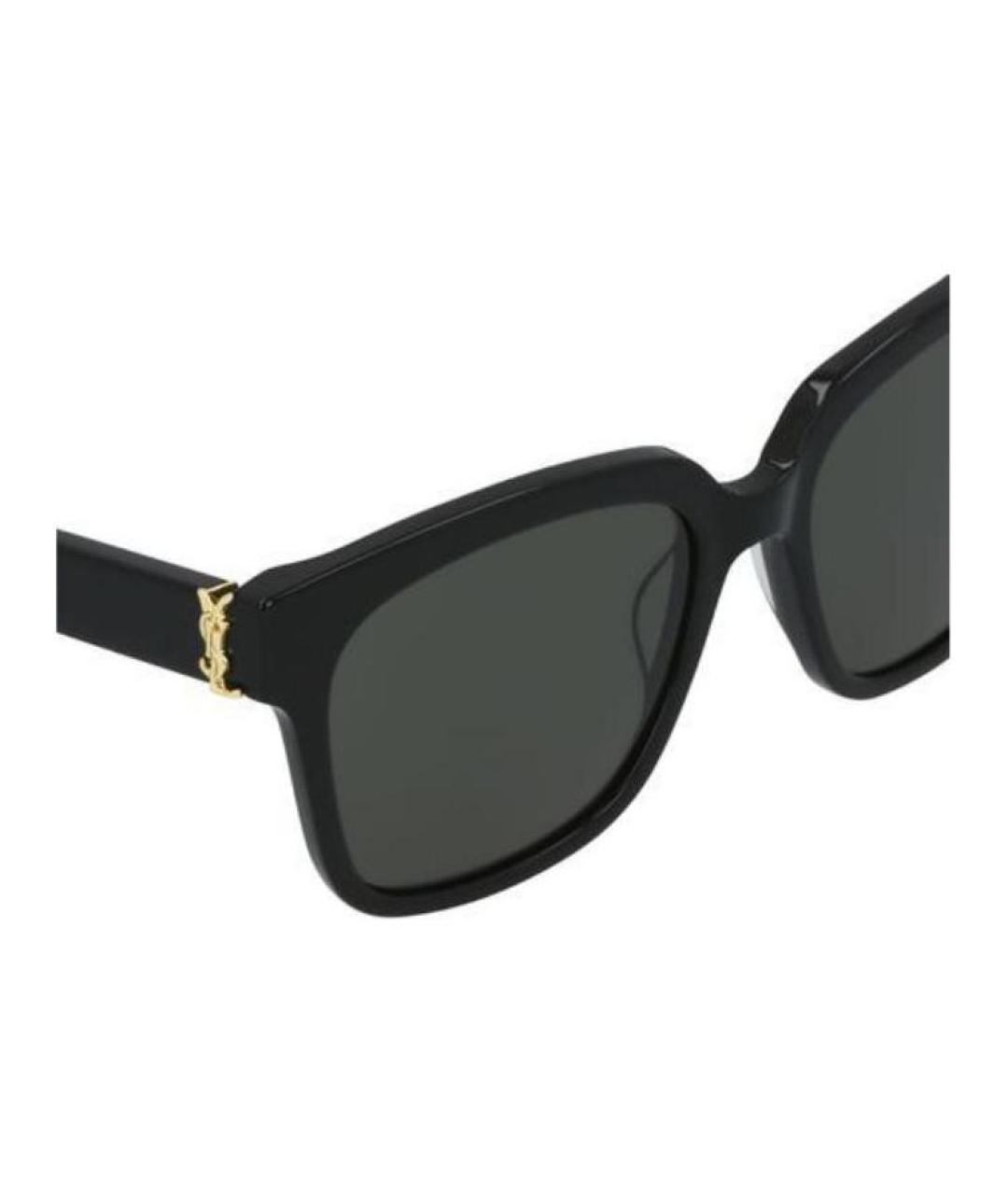 SAINT LAURENT Черные пластиковые солнцезащитные очки, фото 5
