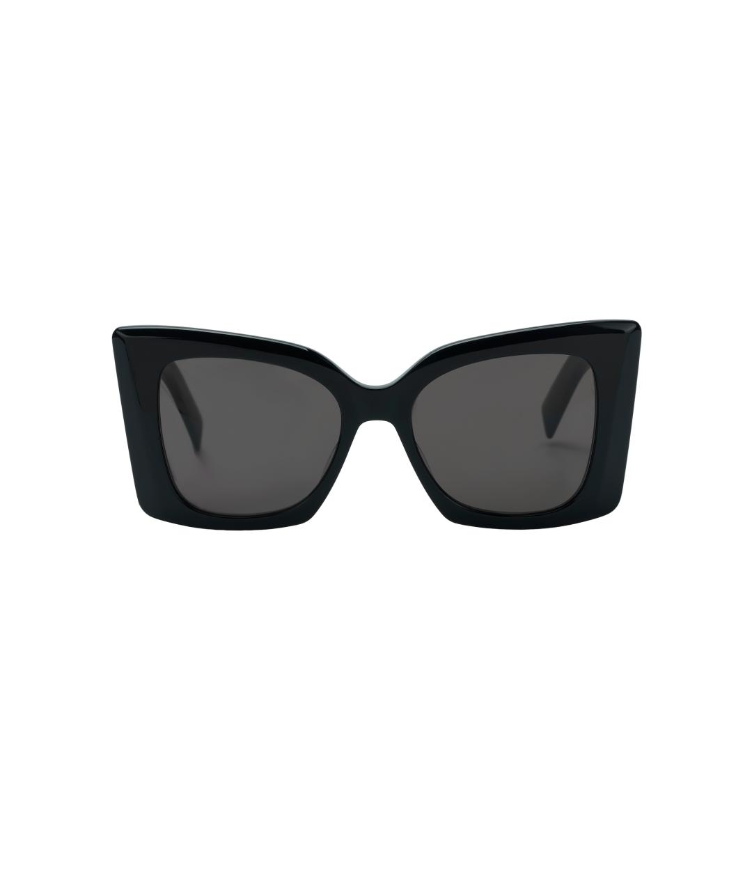 SAINT LAURENT Бирюзовые пластиковые солнцезащитные очки, фото 2