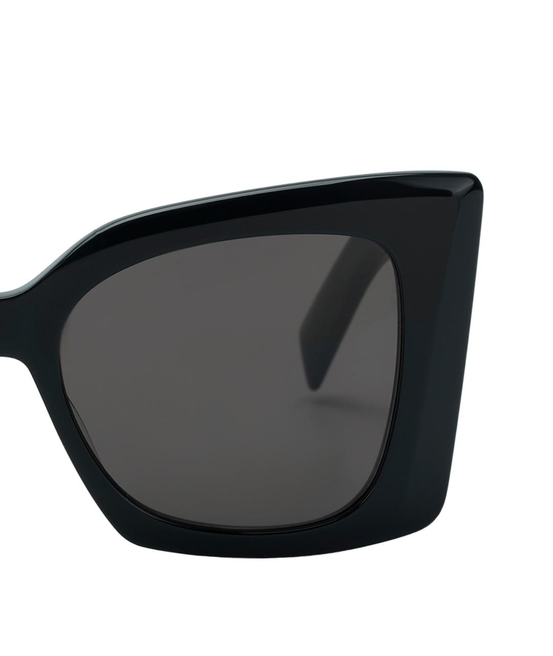SAINT LAURENT Бирюзовые пластиковые солнцезащитные очки, фото 4