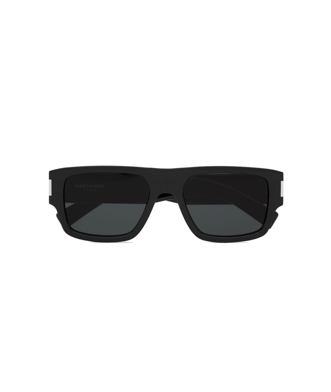 SAINT LAURENT Черные пластиковые солнцезащитные очки, фото 2