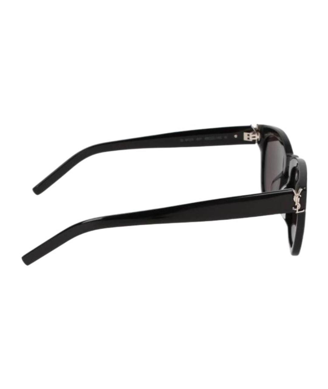 SAINT LAURENT Черные пластиковые солнцезащитные очки, фото 4