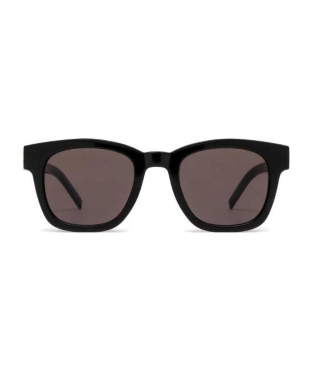 SAINT LAURENT Черные пластиковые солнцезащитные очки, фото 3
