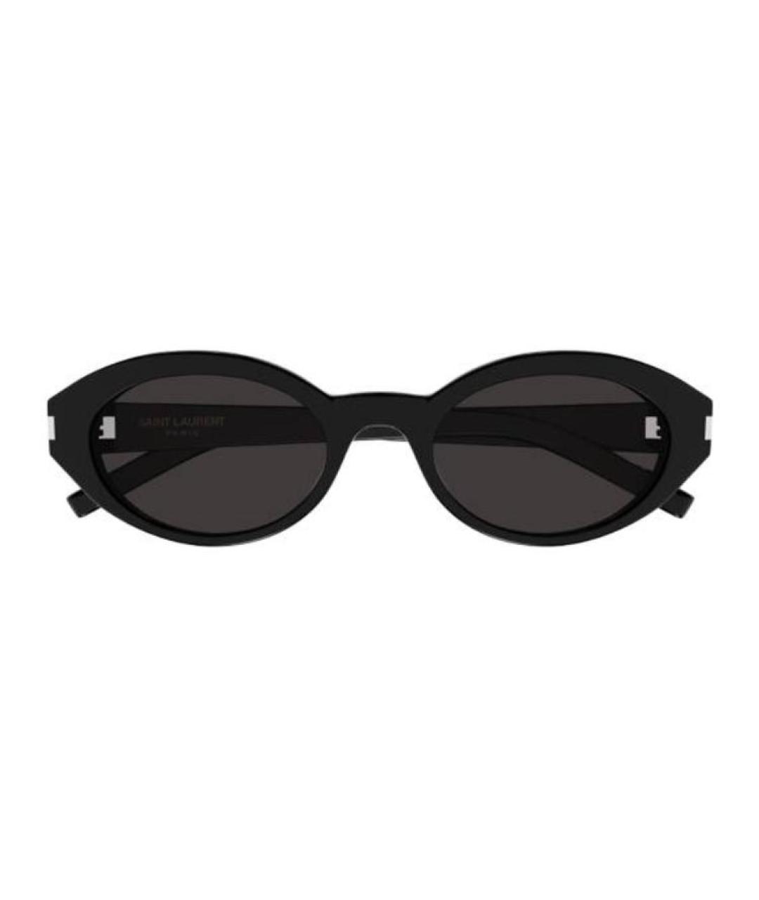 SAINT LAURENT Черные пластиковые солнцезащитные очки, фото 3