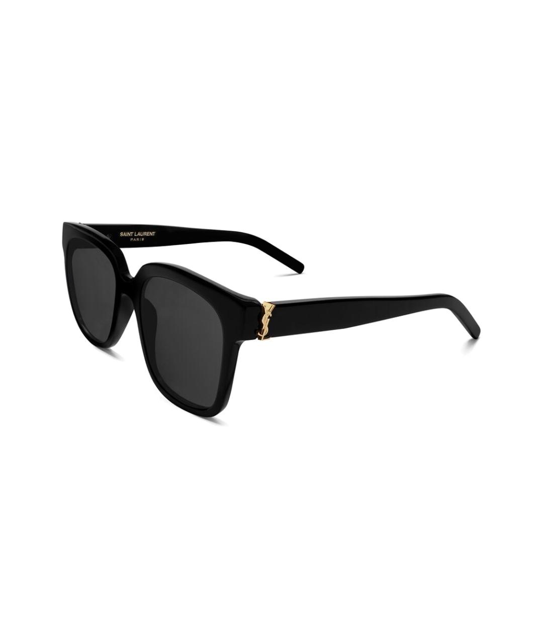 SAINT LAURENT Черные пластиковые солнцезащитные очки, фото 1
