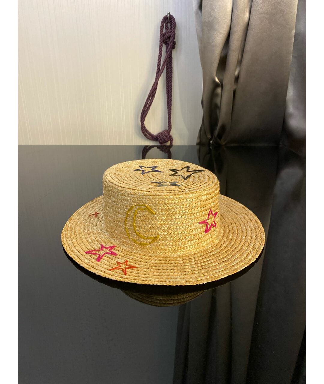 RUSLAN BAGINSKIY Бежевая соломенная шляпа, фото 5
