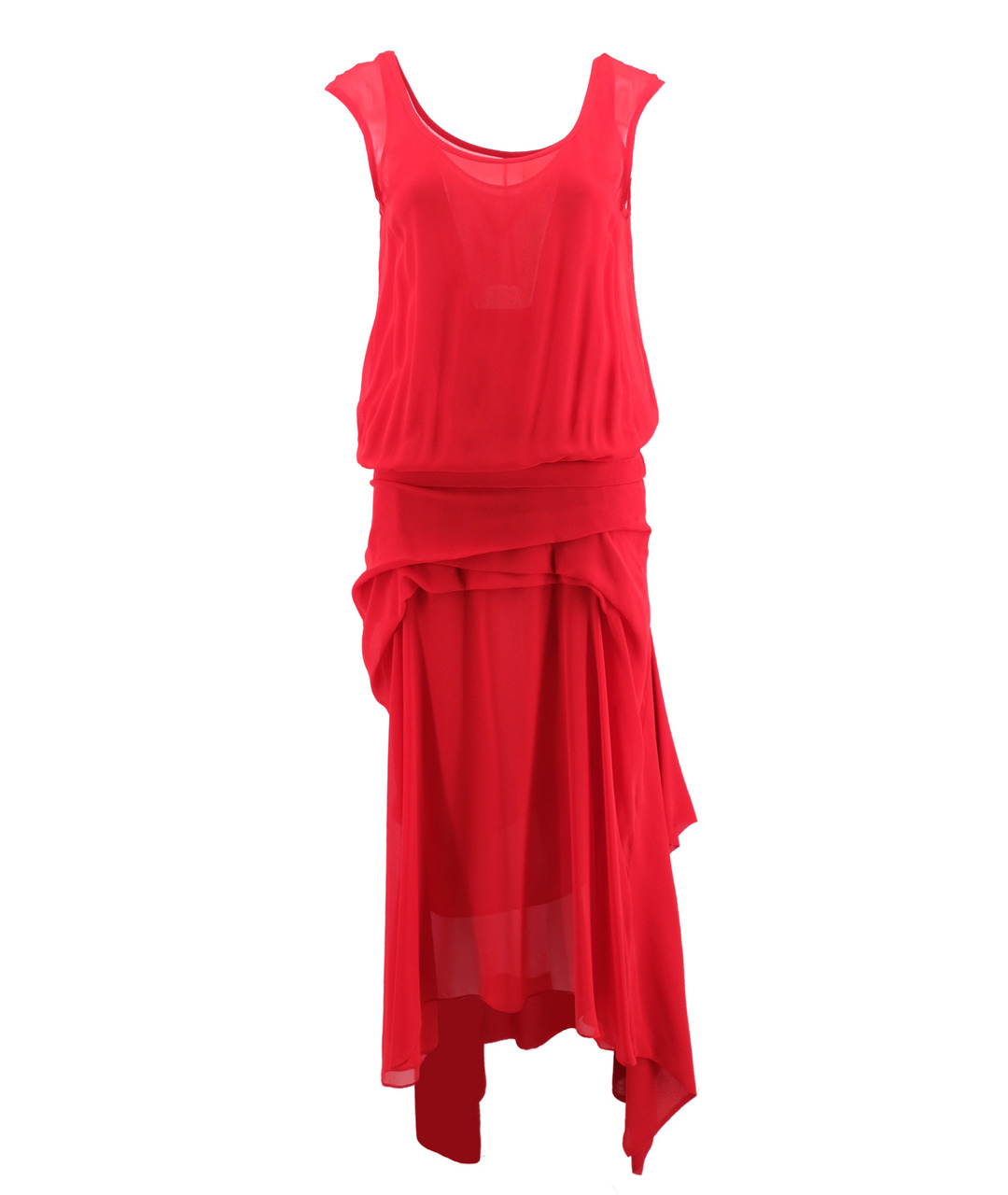 NO. 21 Красное шелковое вечернее платье, фото 1