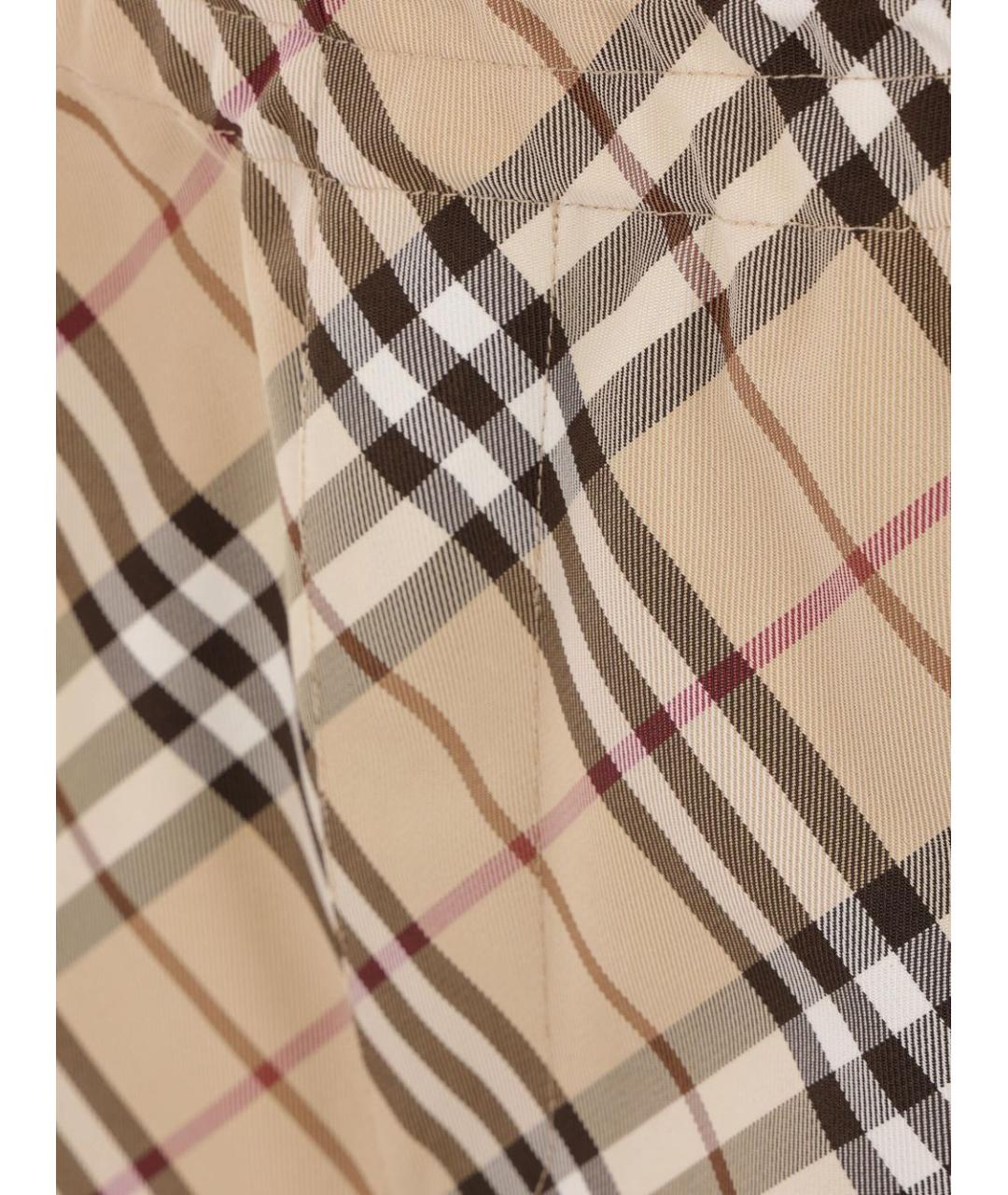 BURBERRY Бежевые хлопковые шорты, фото 3