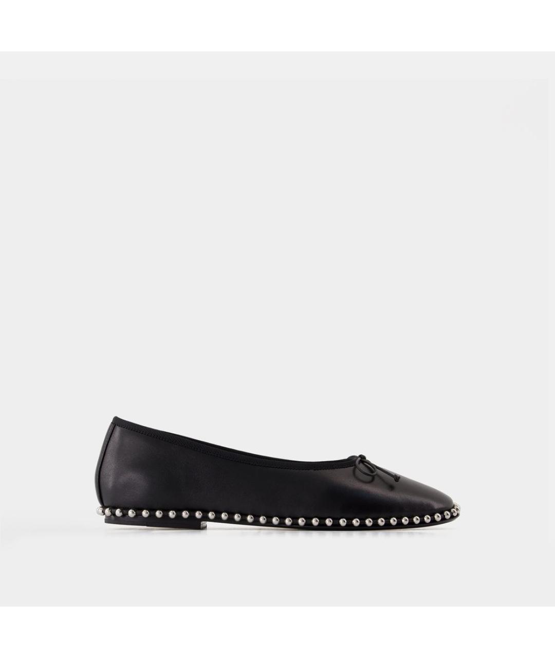 ALEXANDER WANG Черные кожаные балетки, фото 5