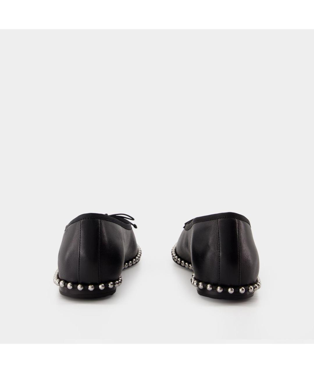 ALEXANDER WANG Черные кожаные балетки, фото 3