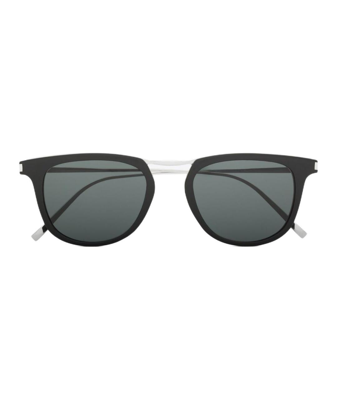 SAINT LAURENT Черные пластиковые солнцезащитные очки, фото 3