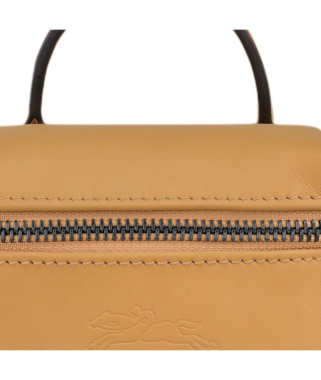 LONGCHAMP Желтая кожаная сумка через плечо, фото 2