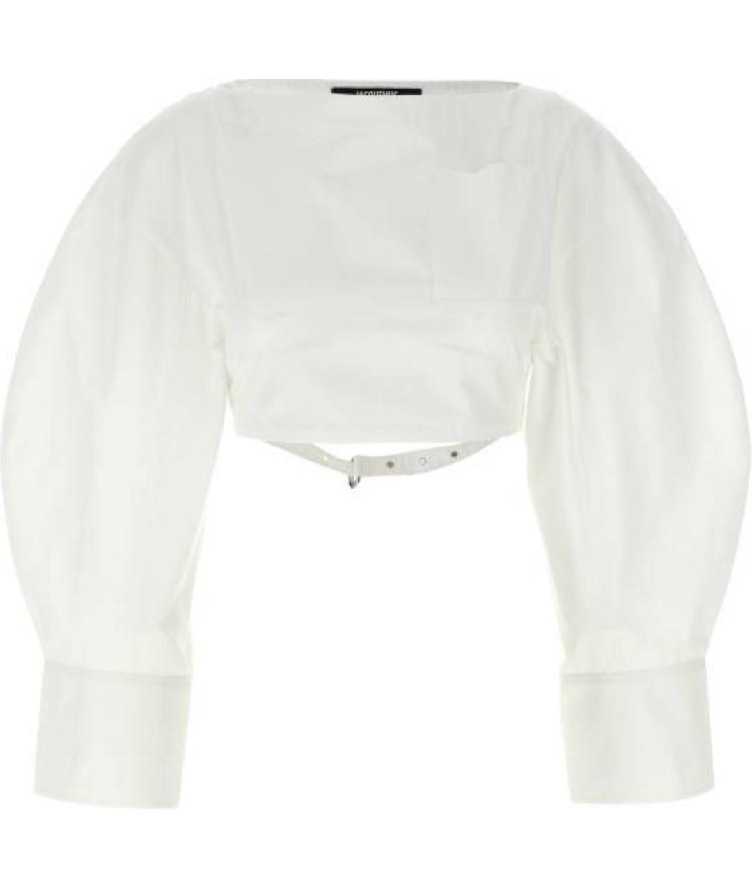 JACQUEMUS Белая хлопковая рубашка, фото 1