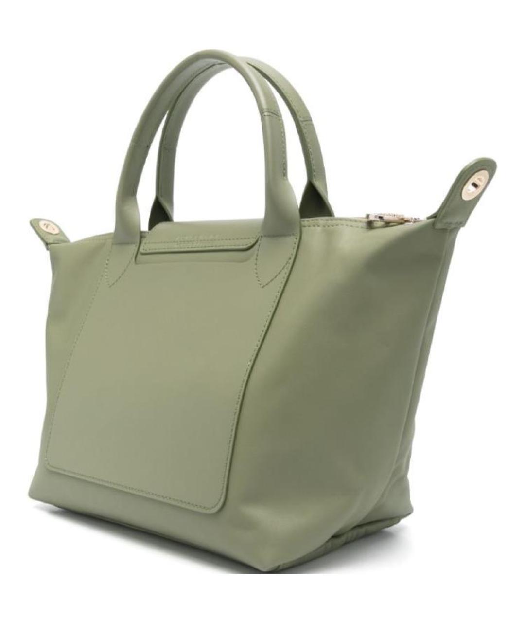 LONGCHAMP Зеленая кожаная сумка через плечо, фото 2