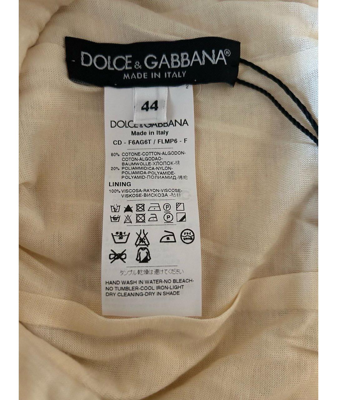 DOLCE&GABBANA Хлопковое платье, фото 3