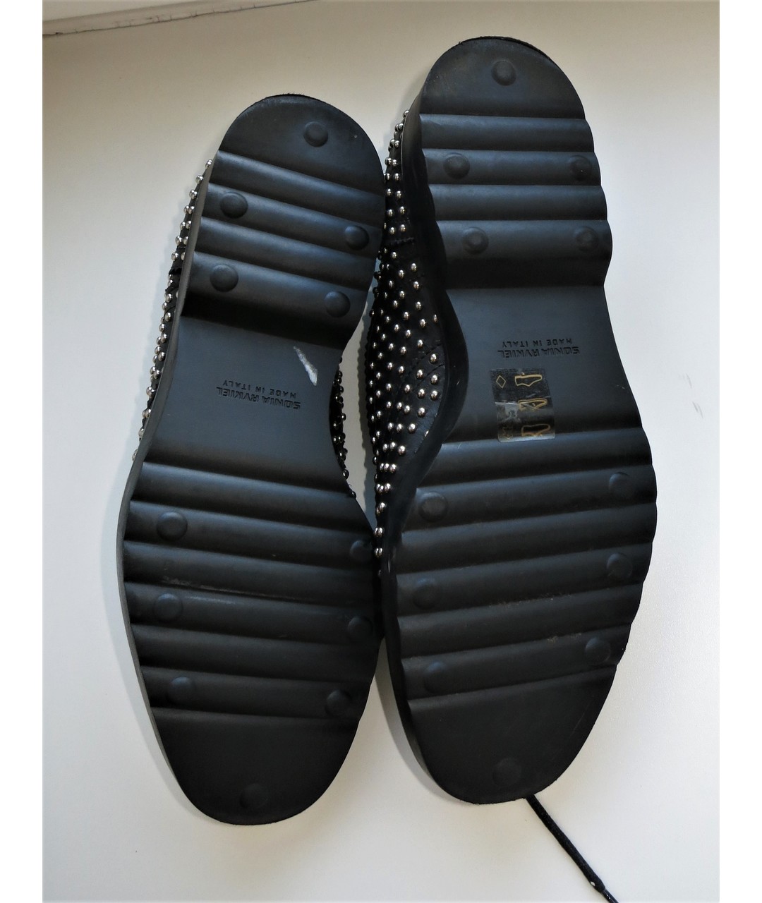SONIA RYKIEL Черные кожаные туфли, фото 5