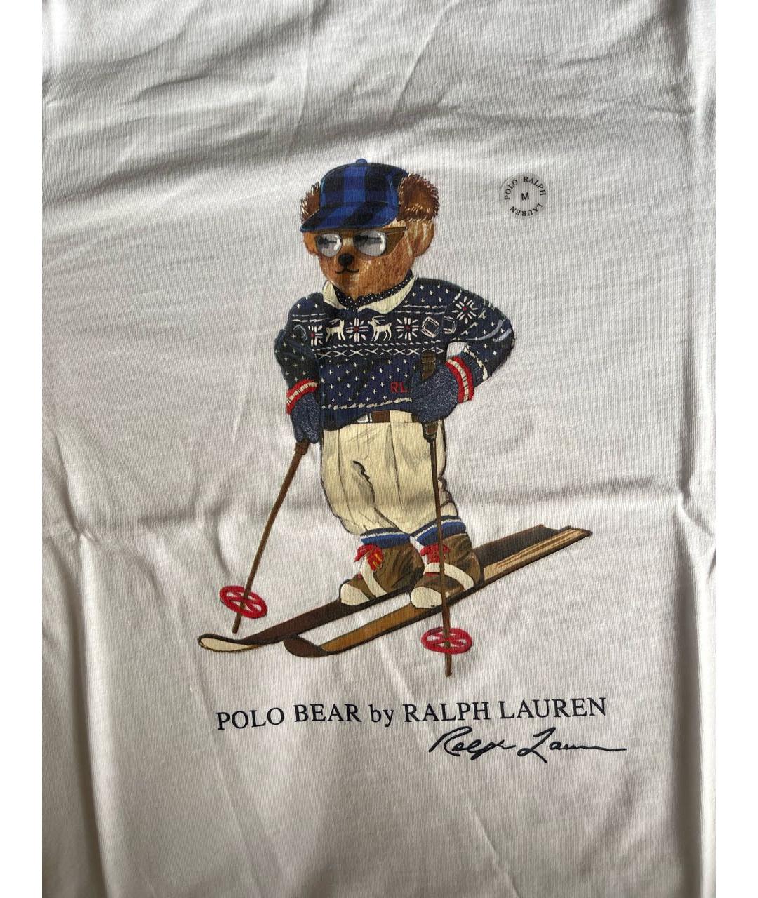 POLO RALPH LAUREN Белая хлопковая футболка, фото 4