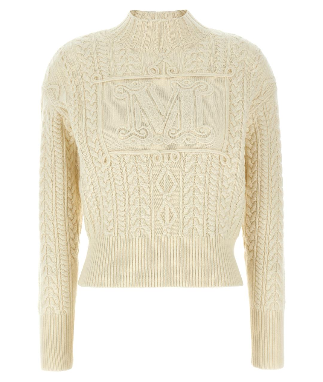 MAX MARA Белый шерстяной джемпер / свитер, фото 1