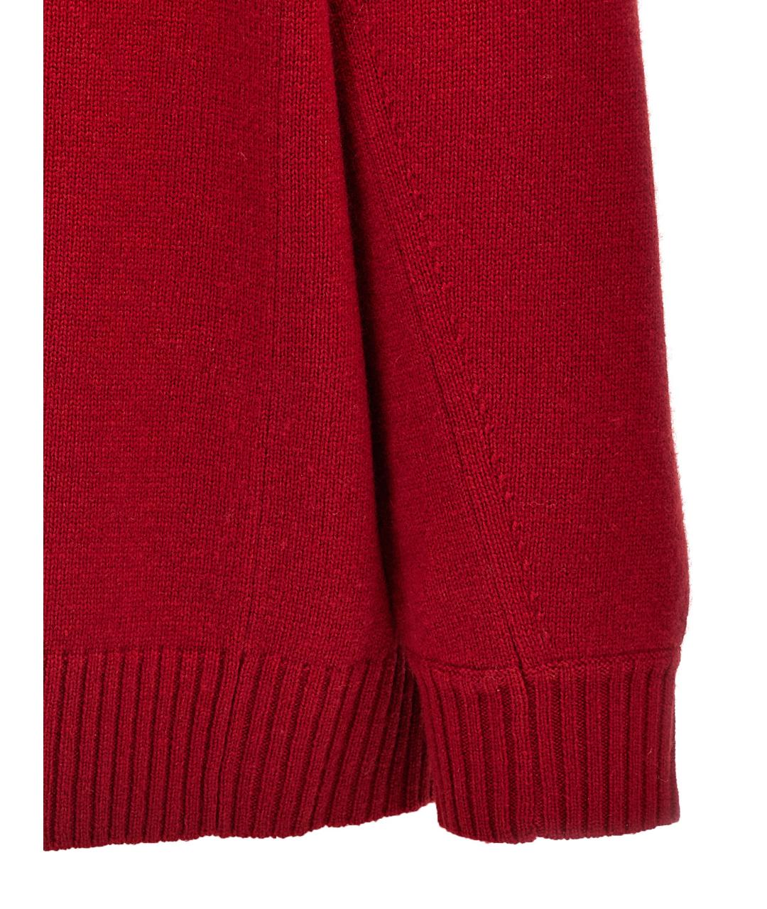 MAX MARA Красный шерстяной джемпер / свитер, фото 4