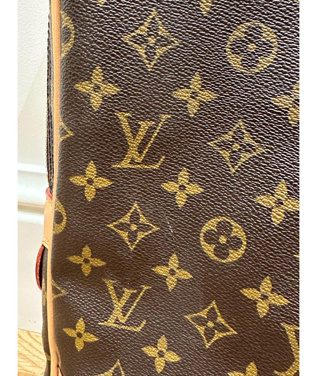 LOUIS VUITTON Коричневый кожаный портфель, фото 6