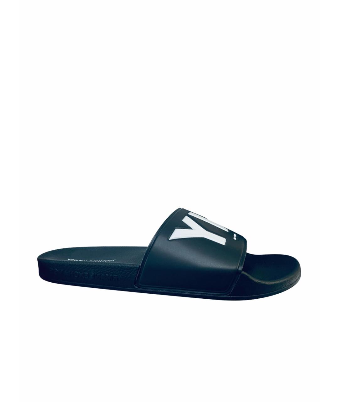 ARMANI EXCHANGE Черные шлепанцы, фото 1