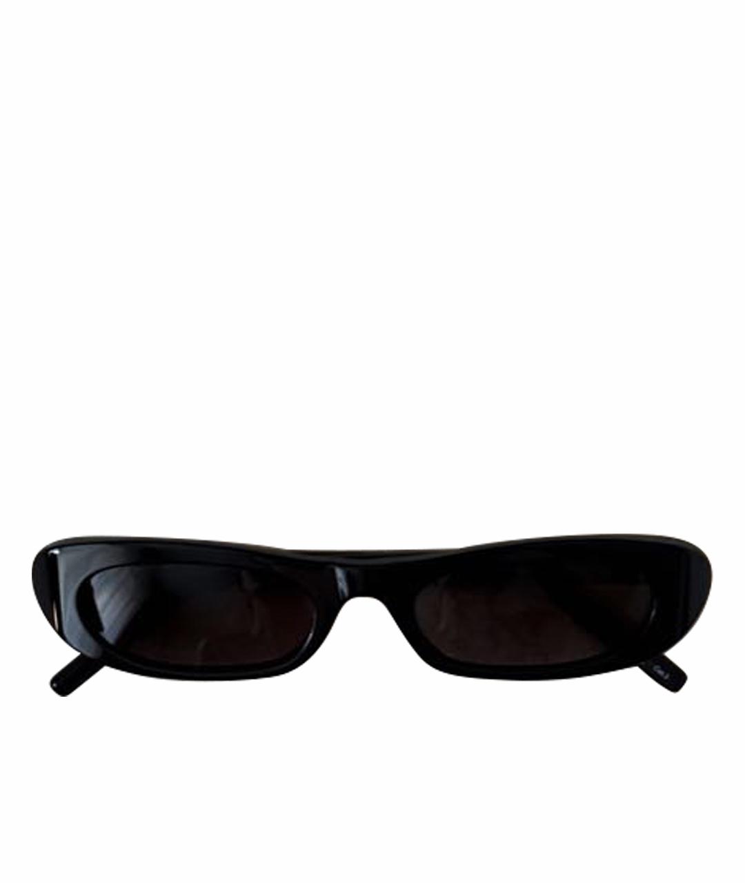 SAINT LAURENT Черные пластиковые солнцезащитные очки, фото 1