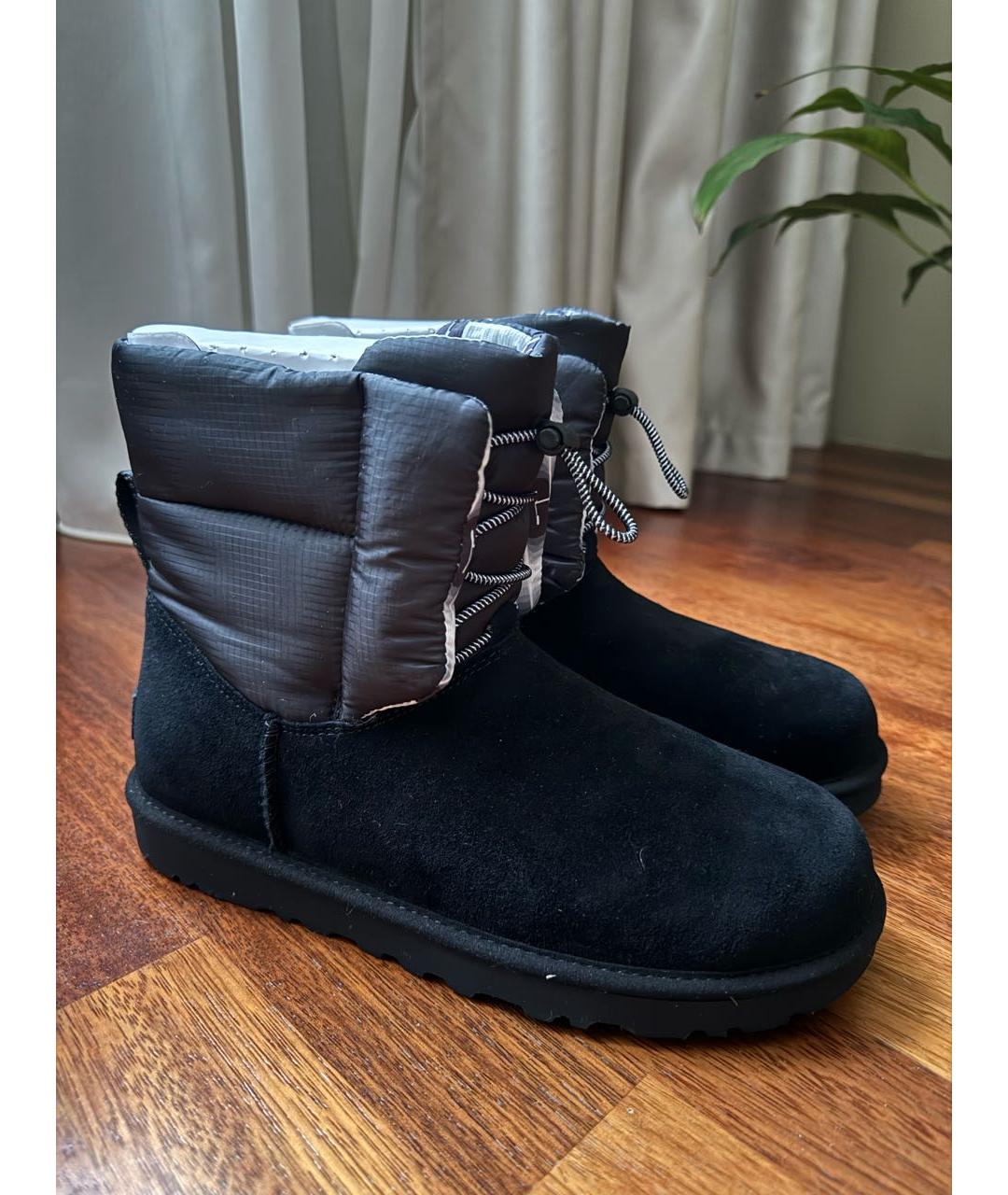 UGG AUSTRALIA Черные замшевые ботинки, фото 9