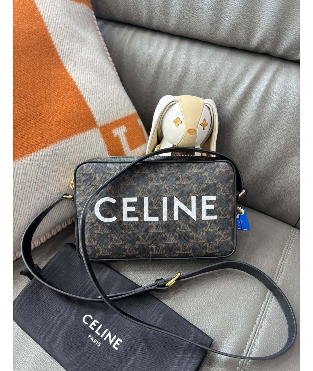 CELINE Черная сумка через плечо, фото 2