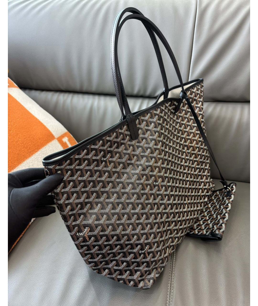 GOYARD Черная сумка тоут, фото 3