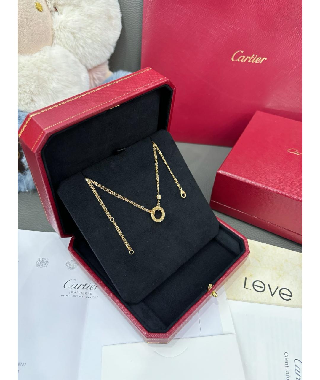 CARTIER Розовое колье из розового золота, фото 2