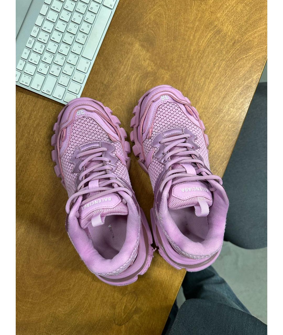 BALENCIAGA Розовые кроссовки, фото 3