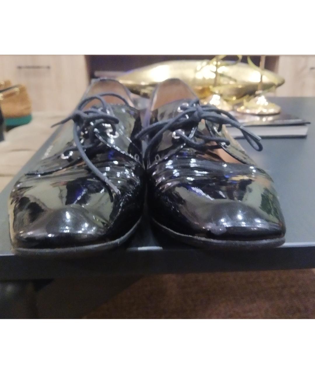 PRADA Черные туфли из лакированной кожи, фото 4