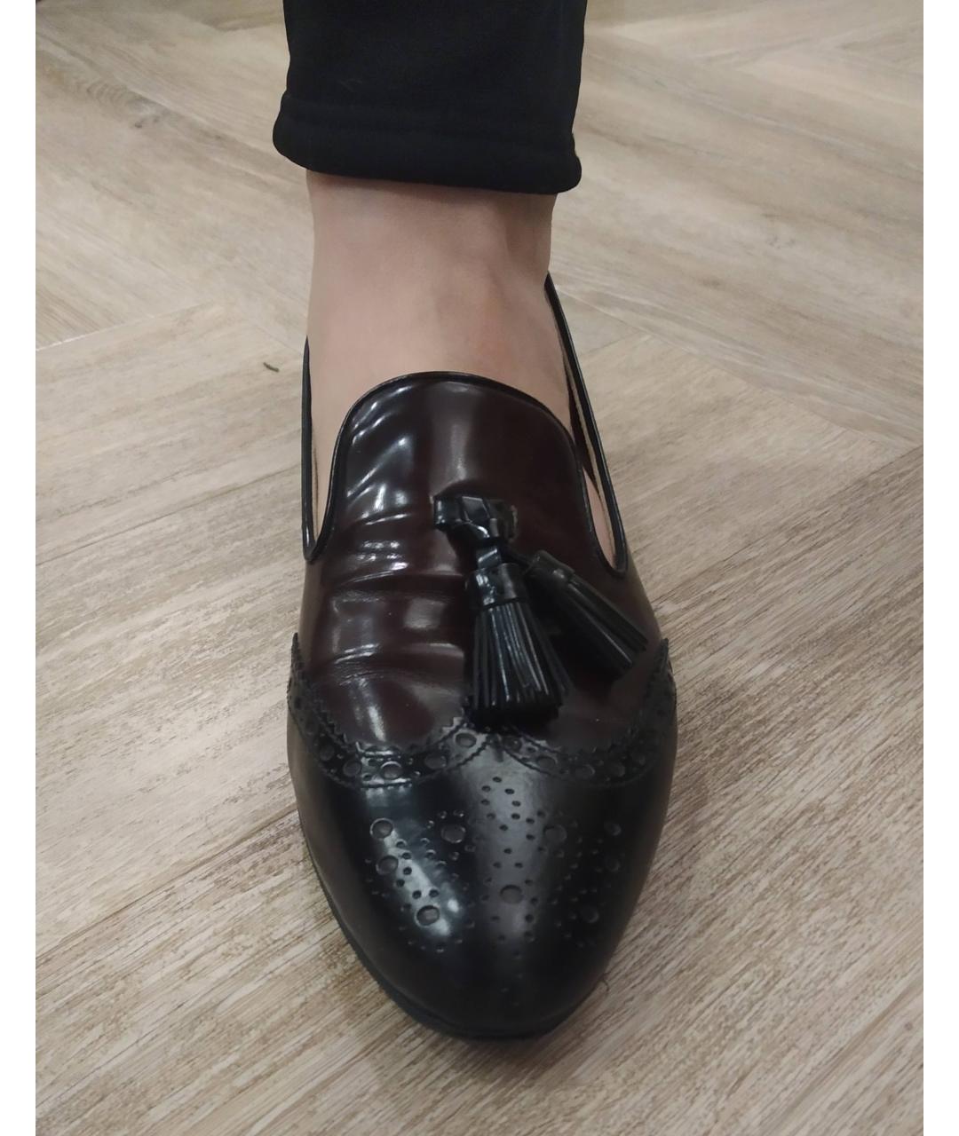 PRADA Коричневые кожаные лоферы, фото 9