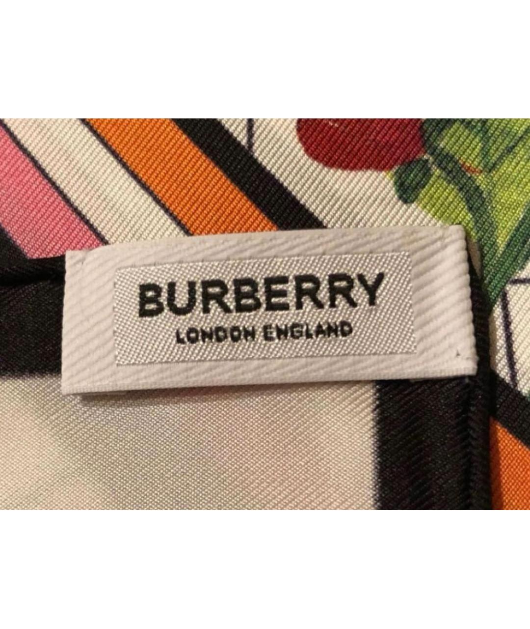 BURBERRY Мульти шелковый платок, фото 2