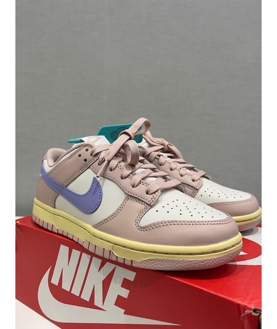 NIKE Коралловые кожаные кроссовки, фото 5