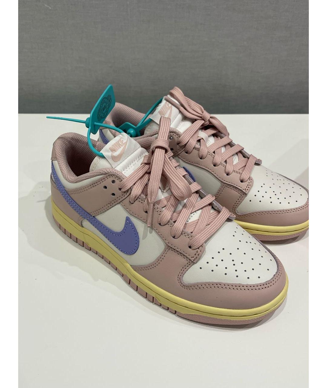 NIKE Коралловые кожаные кроссовки, фото 7