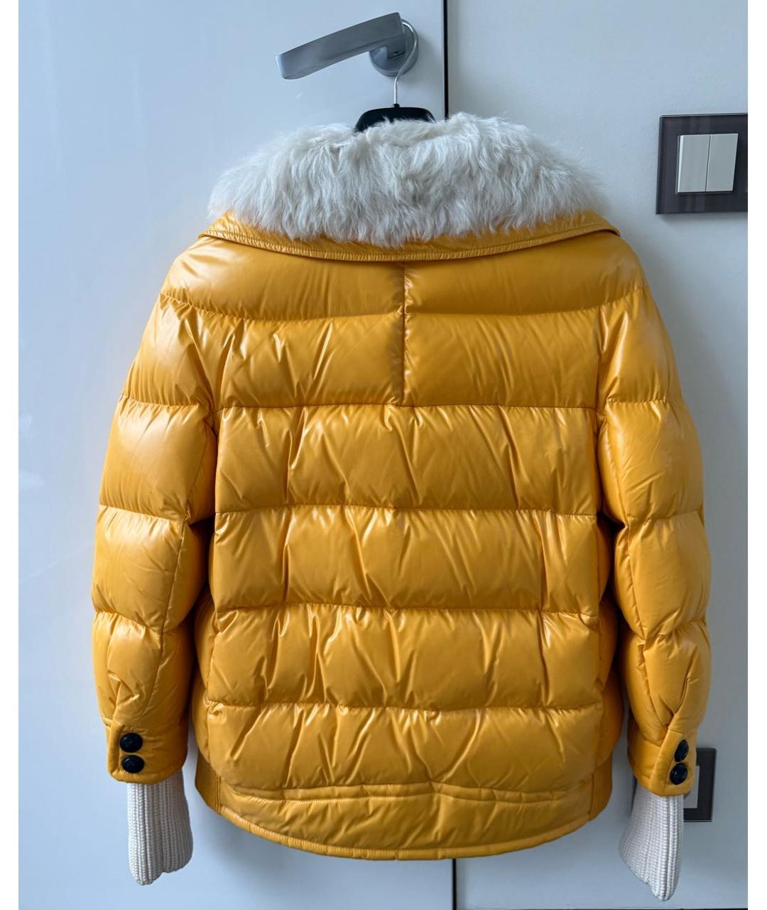 MONCLER GRENOBLE Желтый пуховик, фото 3