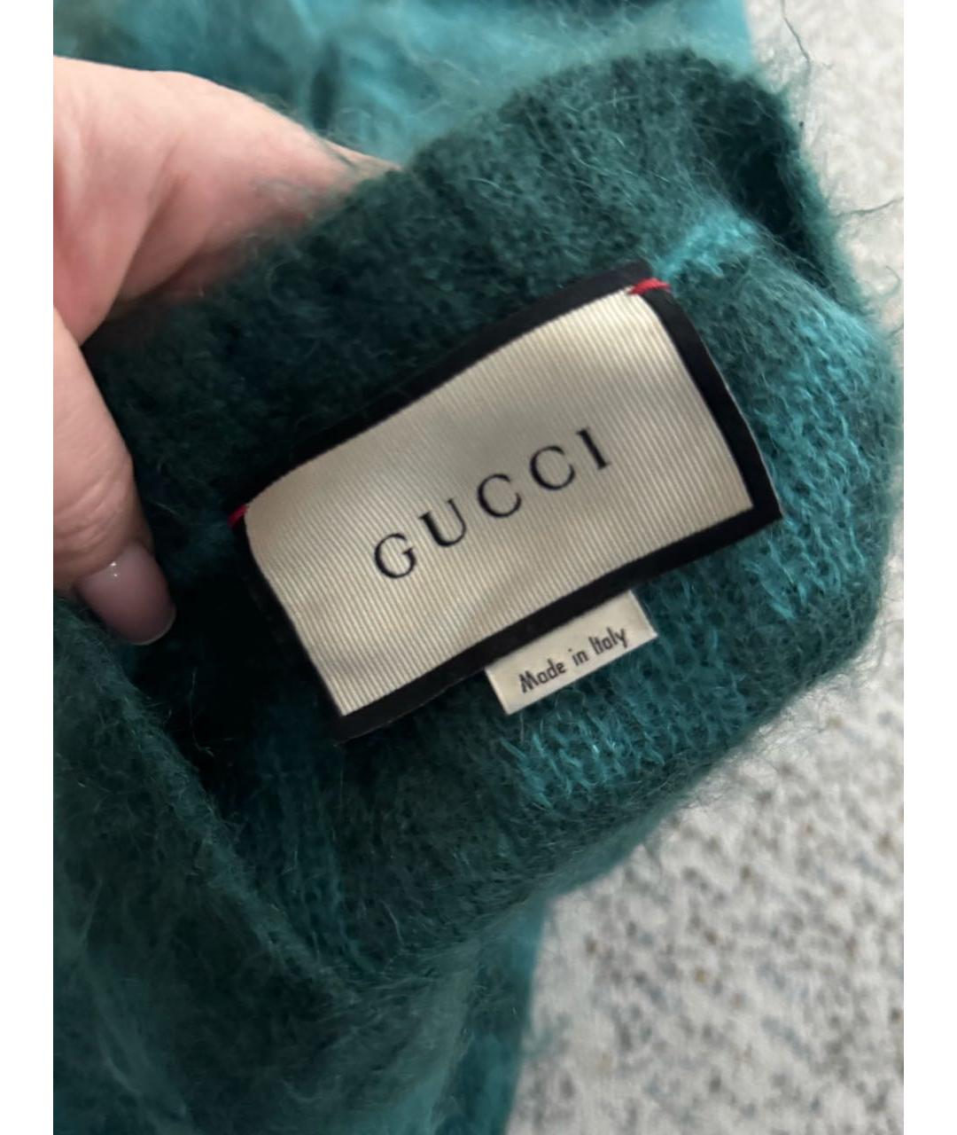 GUCCI Зеленый джемпер / свитер, фото 3