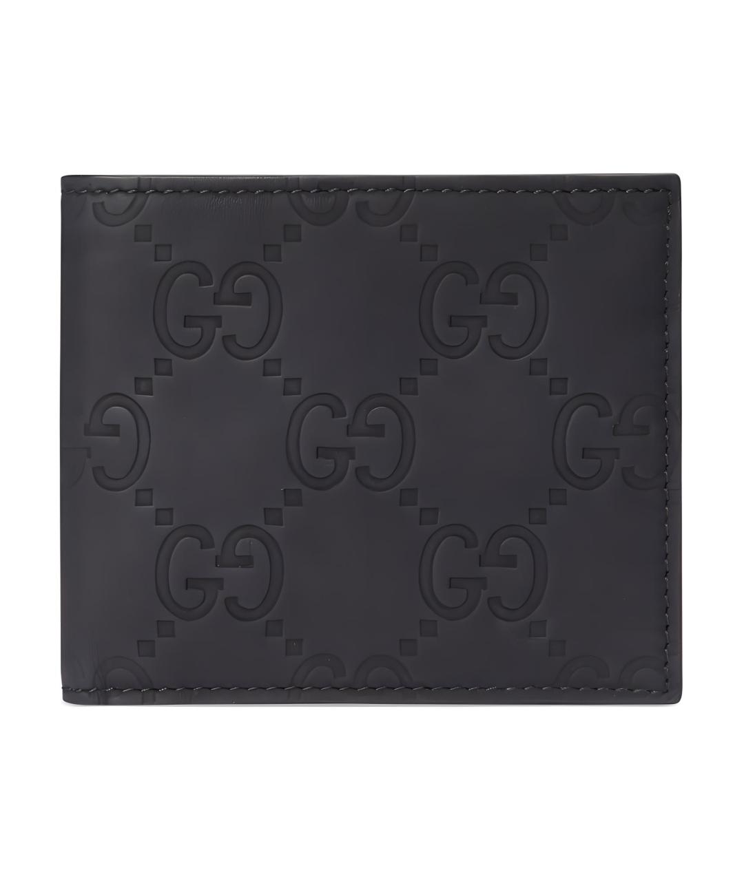 GUCCI Черный кожаный кошелек, фото 1