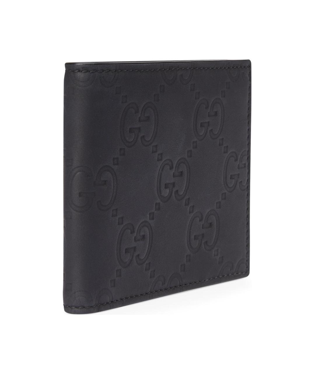 GUCCI Черный кожаный кошелек, фото 2