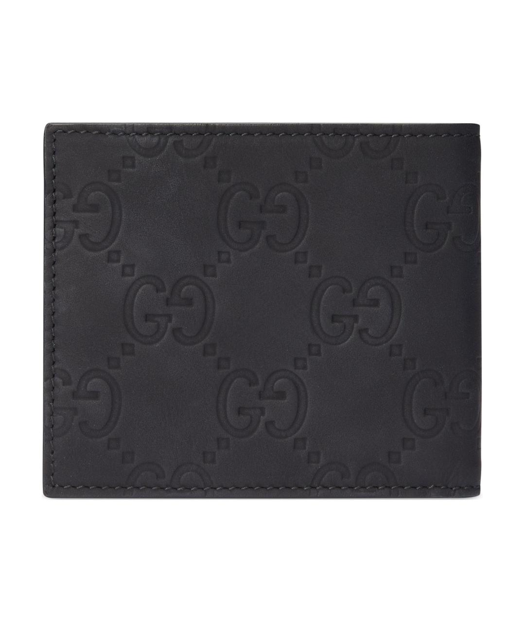 GUCCI Черный кожаный кошелек, фото 3