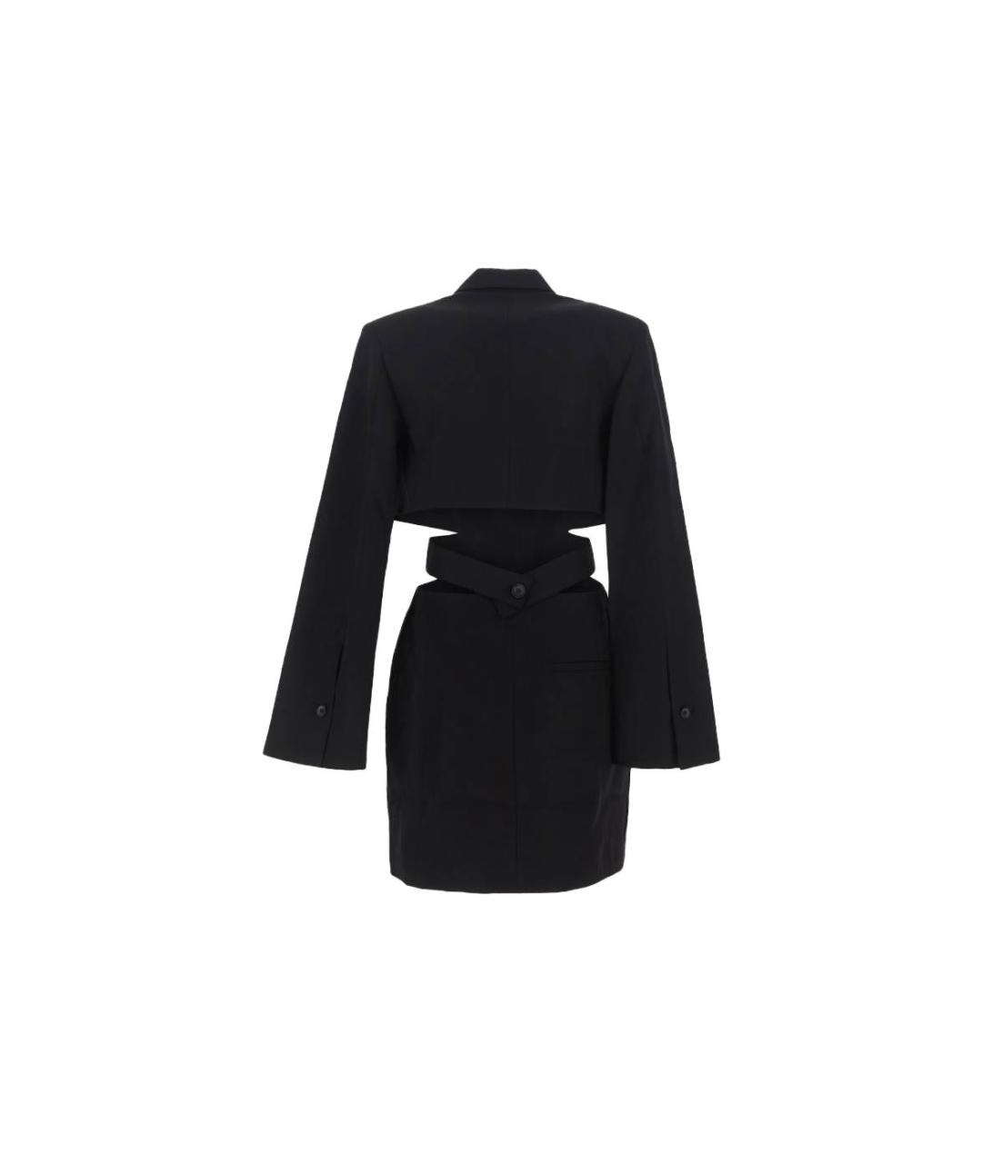 JACQUEMUS Черное хлопковое вечернее платье, фото 2